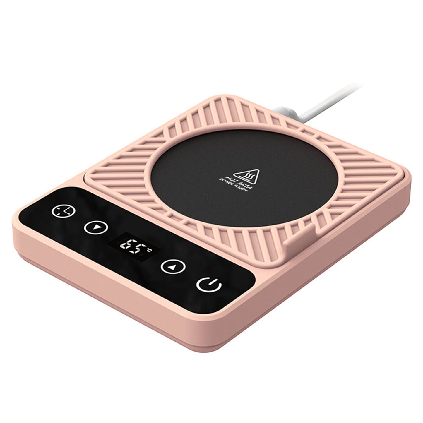 US Local 3 Colors 1Pc Desktop Electric Mug Warmer Auto Shut Off Timer Setting 6 Temperature Levels Cup Warmer For Milk Tea Cup Heating Plate