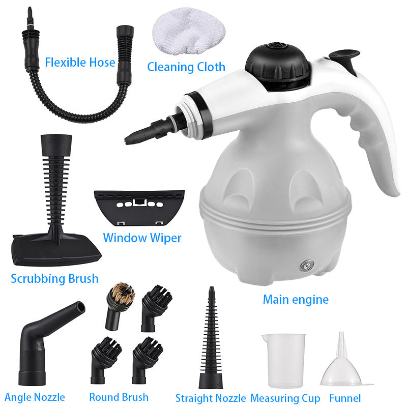 US Local Grenade Steam Cleaner, Pressurized Handheld Cleaner For Household Use, Equipped With 12 Accessories, For Multiple Surfaces And A Powerful Home Steam Machine For Cleaning In Various Scenarios.