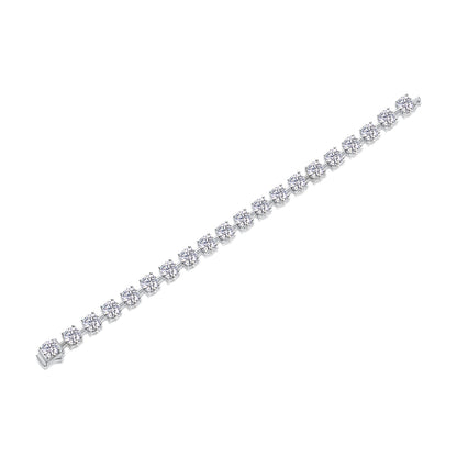 About Time Luxury Fashion Mossan Diamond S925 Silver Bracelet Comparable To Natural Diamonds
