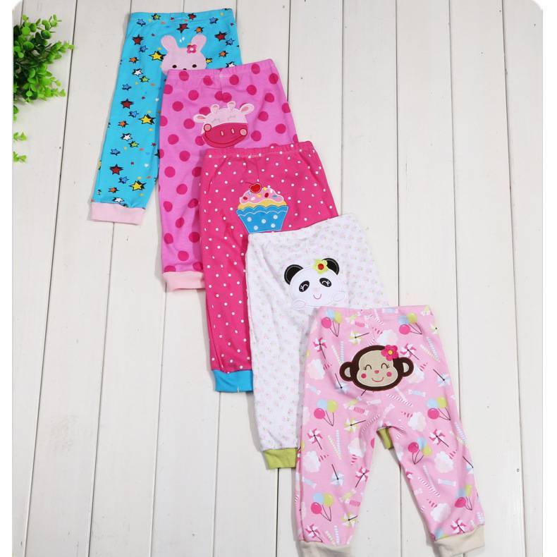 US Local Cartoon print children's leggings 5 pieces
