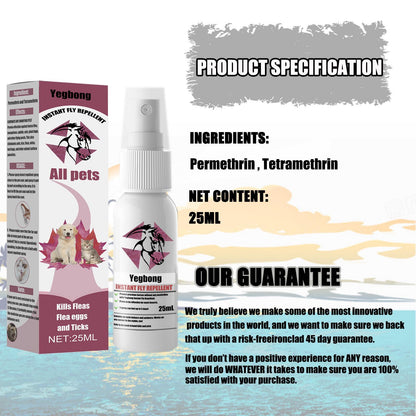 US Local Yegebang Pet Deworming, Flea And Tick Removal, Itching Spray For Cats And Dogs
