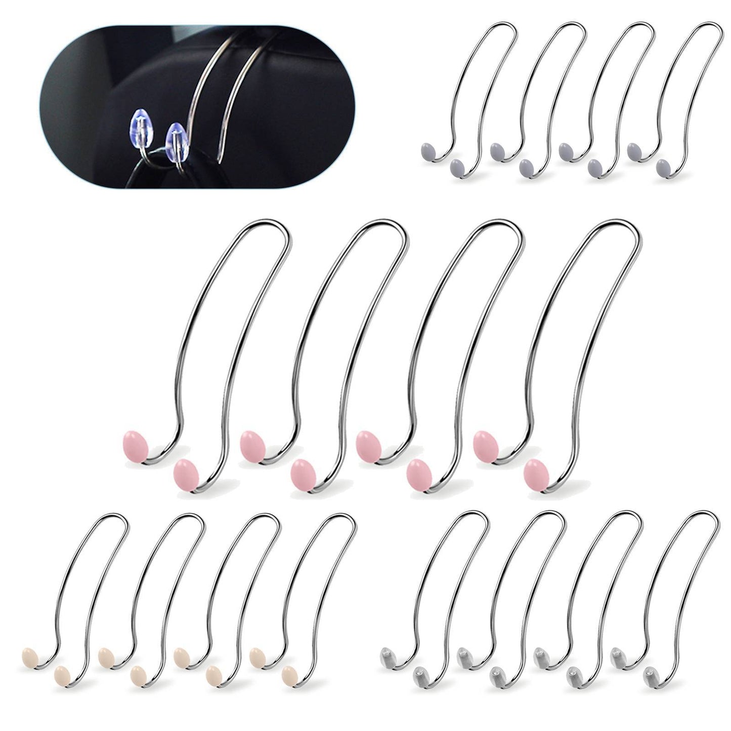 4PCS Multi-functional Vehicle-mounted Storage Hook ,Car Seat Back Storage Hook