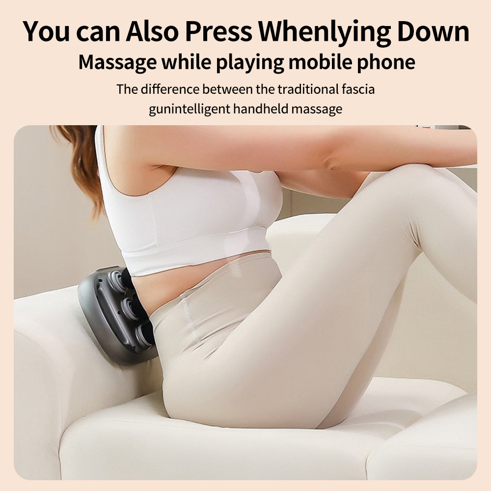 US Local Handheld Deep Tissue Massagers  Percussion Massage Gun  6-Head Back Massager For Muscle Relaxation In Back Leg Neck Shoulder And Body Gifts For Families And Friends