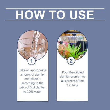 US Local Yebang Fish Tank Water Clarifier Aquarium Water Clarifier Household Fish Tank Decontamination Cleaner