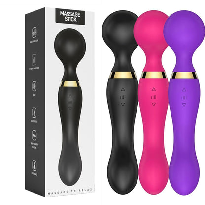 US Local Powerful Multi-Speed Magic Massager Wand Massage Full Body USB Rechargeable 20s