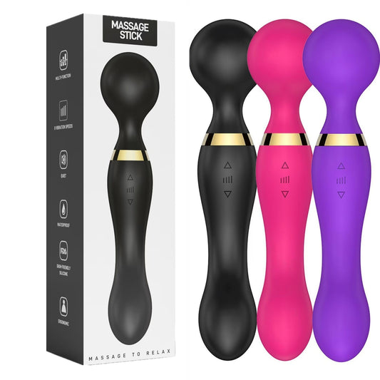 US Local Powerful Multi-Speed Magic Massager Wand Massage Full Body USB Rechargeable 20s