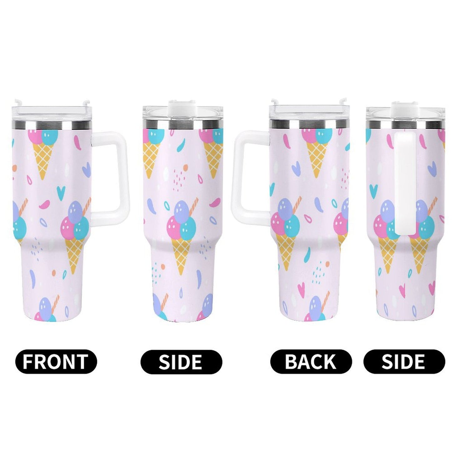 PHDT00433 POD US Local Tumbler 40 oz Large Capacity Car Cup Plaid, Cat