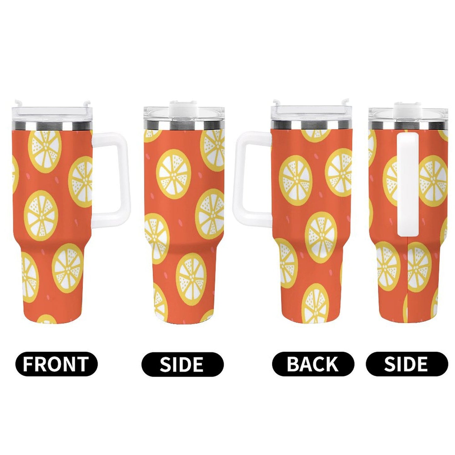 PHDT00182 POD US Local Tumbler 40 oz Large Capacity Car Cup Fruit, Hand Painted