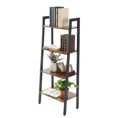US Local 4-Tier Ladder Shelf, Bookcase Storage & Display Shelf