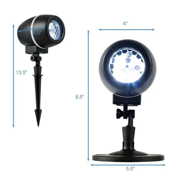 US Local Christmas Snowflake LED Floodlight