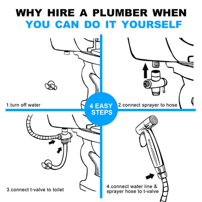 US Local Toilet Spray Gun, Hand-held Sprayer