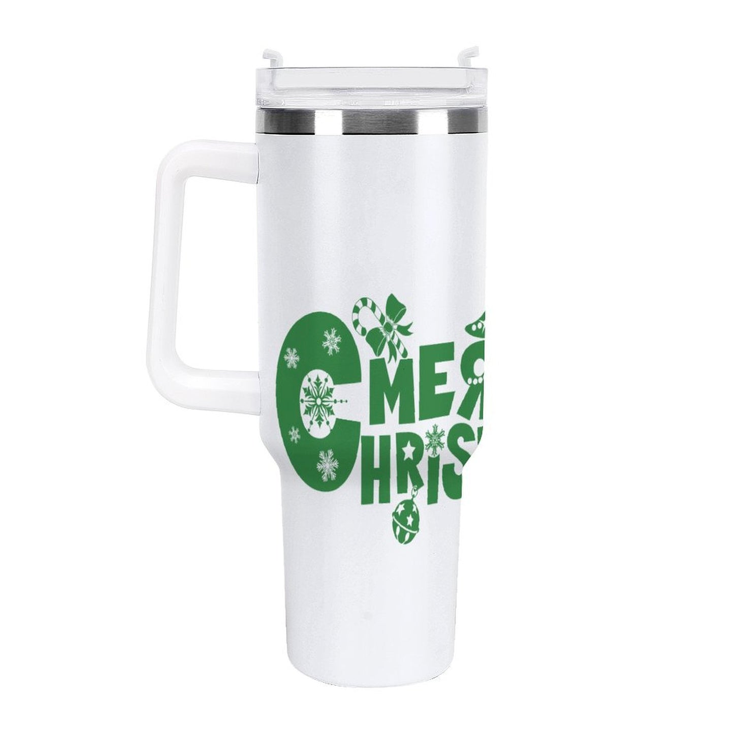 PHDT00323 POD US Local Tumbler 40 oz Large Capacity Car Cup Christmas Tree Green