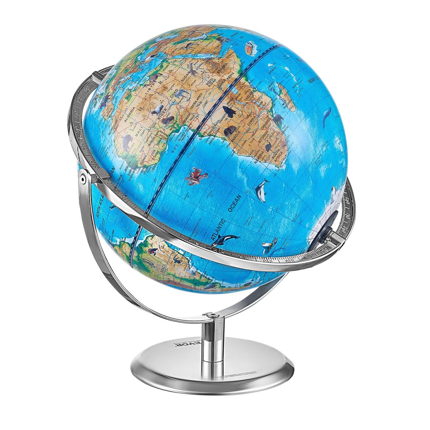 US Local VEVOR Educational Globe For Kids, Interactive AR World Globe With AR Golden Globe APP LED Night Lighting , STEM Toy Gifts For Kids Compatible With Android Or IOS Devices