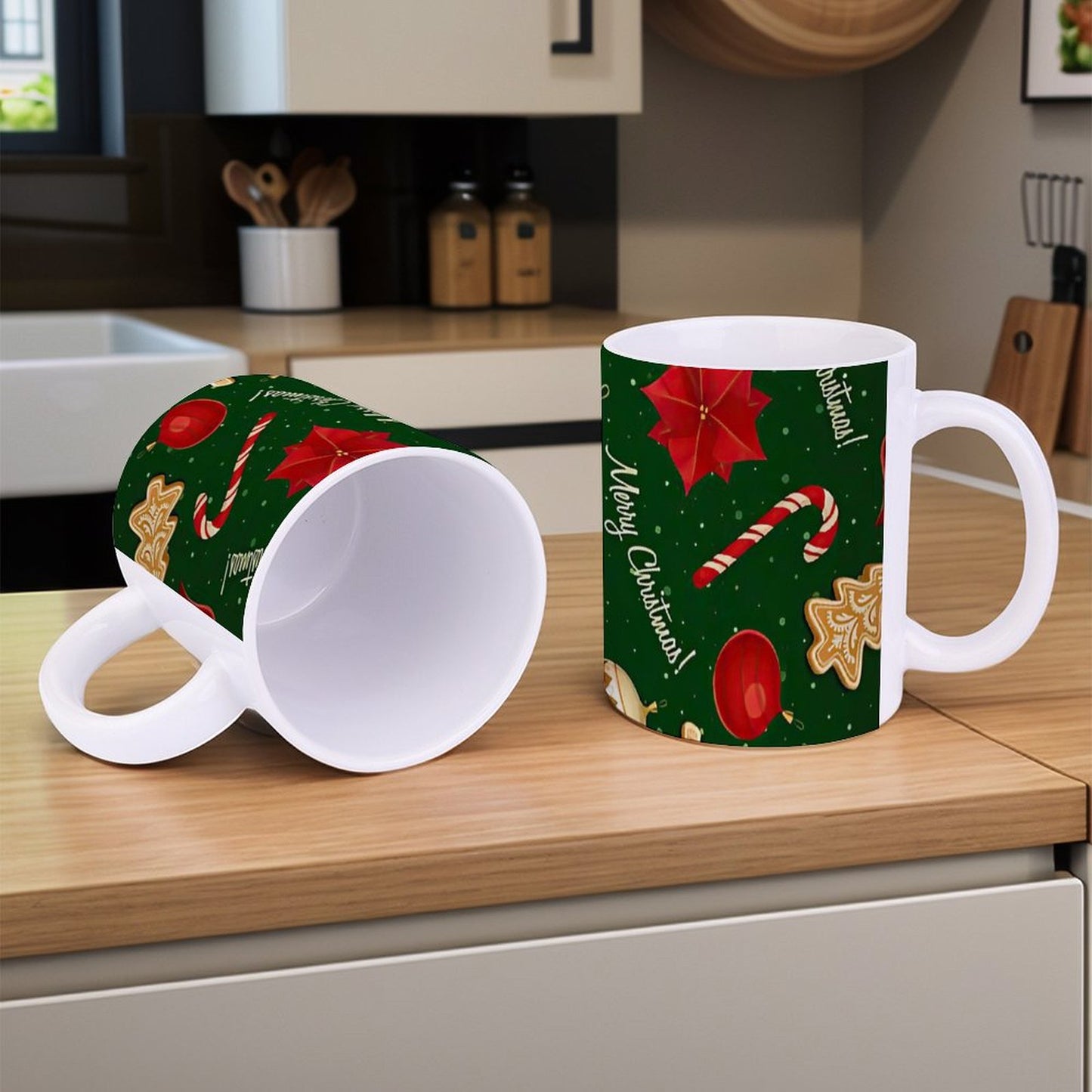 POD US Local White mug with full print, Christmas 0095