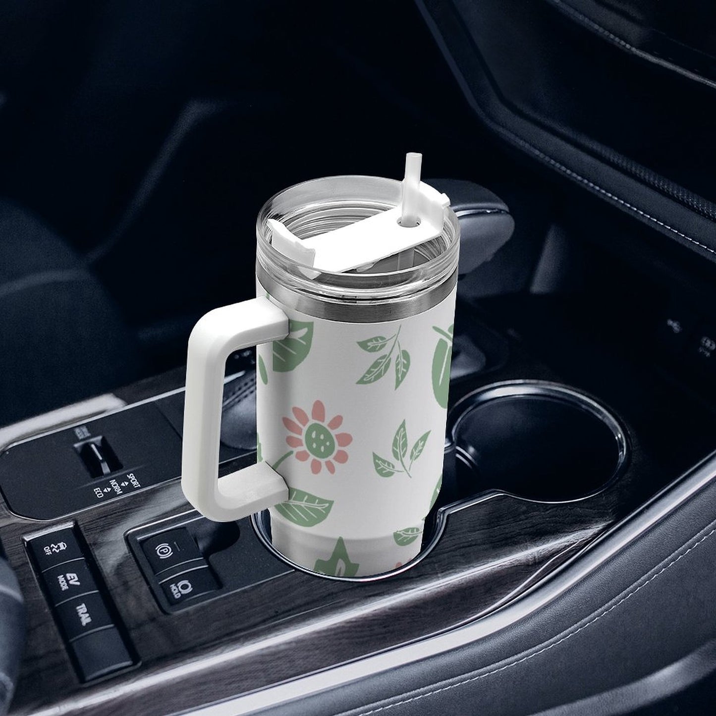 PHDT00393 POD US Local Tumbler 40 oz Large Capacity Car Cup Leaves, Summer