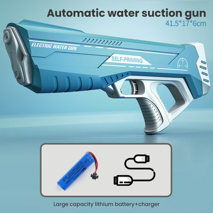 US Local Space Water Gun Electric Automatic Water Absorption Water Fights Toy Outdoor Beach Swimming Pool Bath Toys For Children Kid Gift
