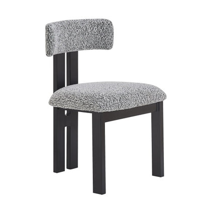US Local Upholstered Armless Dining Chairs With Metal Legs  Set Of 2