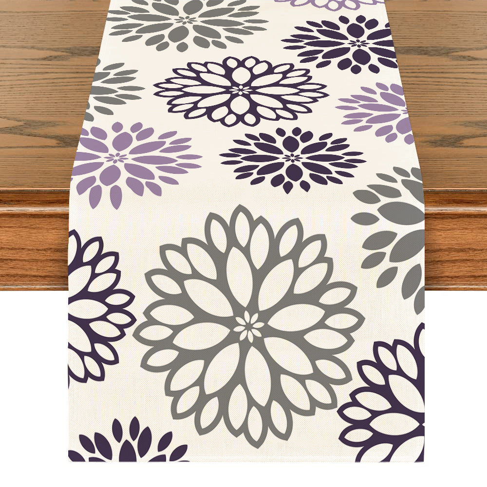 Art Table Runner Farmhouse Polyester Tablecloth