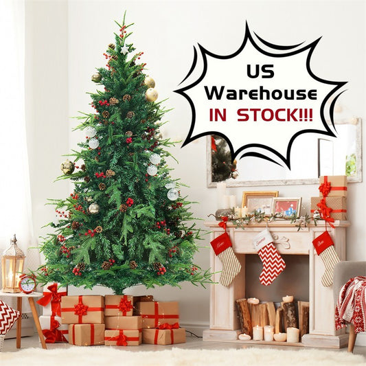 USA Local Christmas Tree PVC Artificial Snow Christmas Tree Mall Window Decoration Tree Cedar Christmas Tree Christmas Decoration Supplies