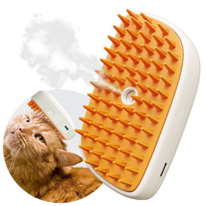 US Local 4 In 1 Cat Steam Brush, Anti Static Shedding Spray Comb, Hair Removal, Mist Indoor Steamy Grooming Brush For Dog, Water Spritz Defur Cepillo, Spa Steamer Cloud Para Gatos