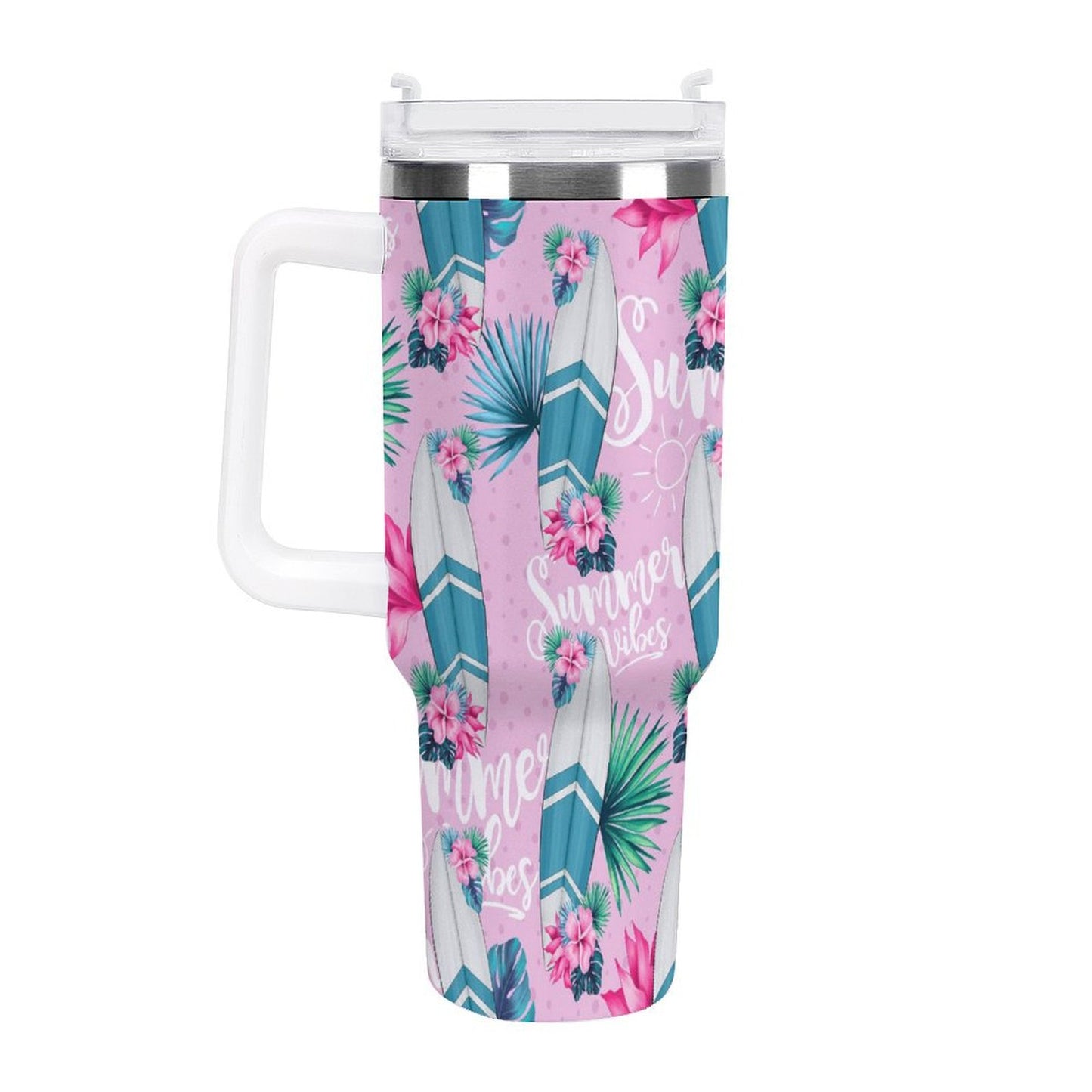 PHDT00446 POD US Local Tumbler 40 oz Large Capacity Car Cup Sailing, Surfing, Tropical, Summer