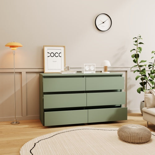 US Local Green Large 6-drawer Cabinet Dressing Table