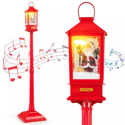 US Local Christmas Streetlights With Music And Detachable Snowball Lights