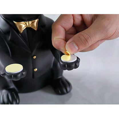 US Local French Bulldog Statue Home Decoration, Cute Dog Statue With Tray, French Bulldog Accessory Gift, Black Or Brown Sculpture Home Decor Tray Black