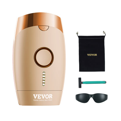 US Local VEVOR IPL Hair Removal, Permanent Hair Removal For Women And Men, Auto Manual Modes  5 Adjustable Levels, Painless At-Home Hair Removal Device For Legs, Armpits, Bikini Line, Whole Body