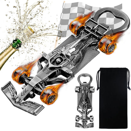 US Local Exquisite Racing Bottle Opener,Meticulously Designed And Made Of Durable Materials, Perfect For Opening Bottles During Sports Events, Parties, Or At Home. Includes A Black Drawstring Bag.