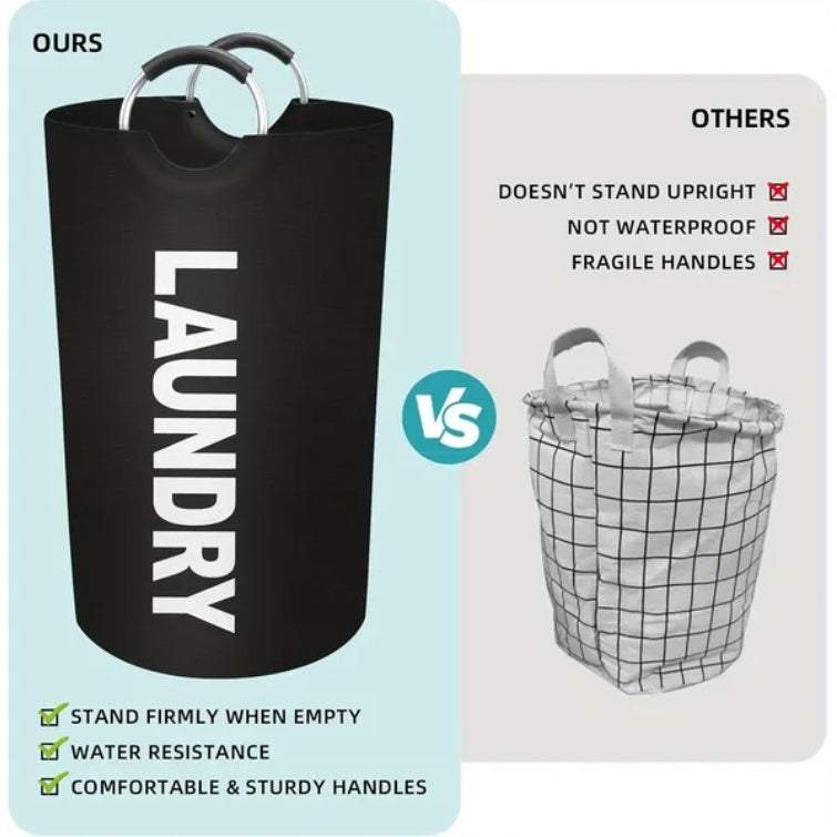 1 Gallon Waterproof Fabric Laundry Basket, Clothing Storage Basket, Household Storage Basket