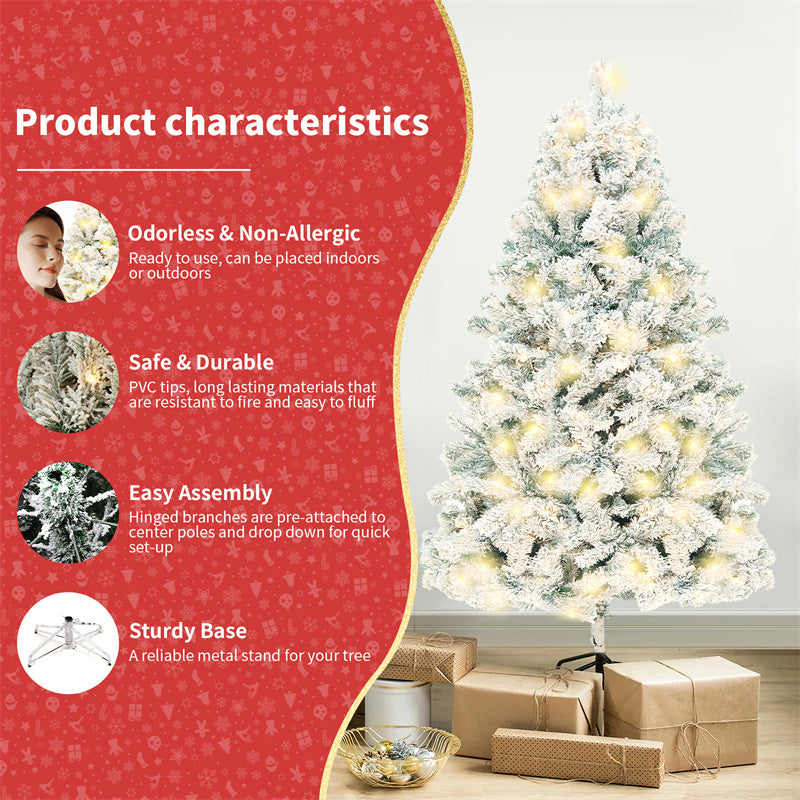 USA Local Christmas Tree PVC Artificial Snow Christmas Tree Mall Window Decoration Tree Cedar Christmas Tree Christmas Decoration Supplies