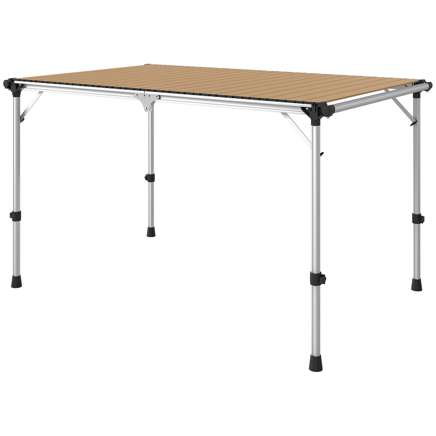 US Local Folding Camping Table, Adjustable Height Aluminum Table, Portable Camping Table For Picnic, Beach, BBQ