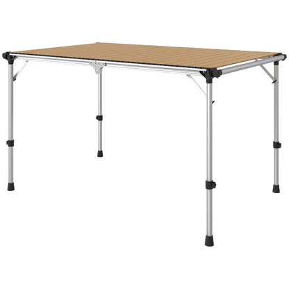 US Local Folding Camping Table, Adjustable Height Aluminum Table, Portable Camping Table For Picnic, Beach, BBQ