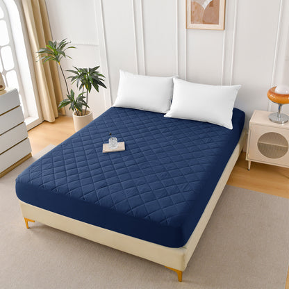 US Local Diamond Grid Ultrasonic Waterproof Mattress Protector