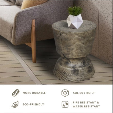 US Local 14.6 X 17 Wood Grain Decorative Table