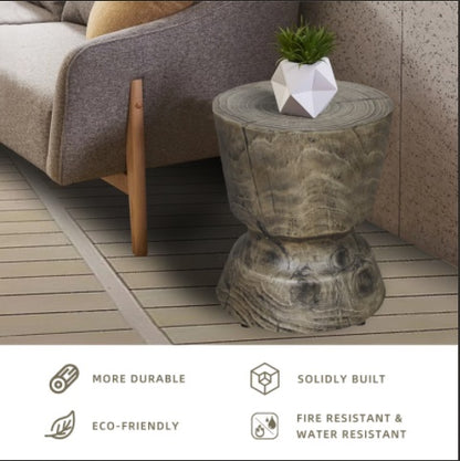 US Local 14.6 X 17 Wood Grain Decorative Table