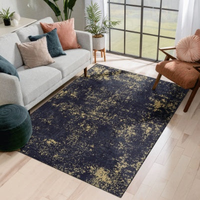 US Local LOOM  LUXE 5x8 Area Rug For Bedroom, Washable Rug, Low-Pile, Non-Slip, Non-Shedding, Foldable, Kid Pet Friendly - Area Rugs For Living Room, Bedroom, Kitchen Wedding Gift