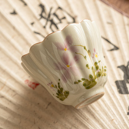 Little Daisy Petals Master Household Kung Fu Tea Cup