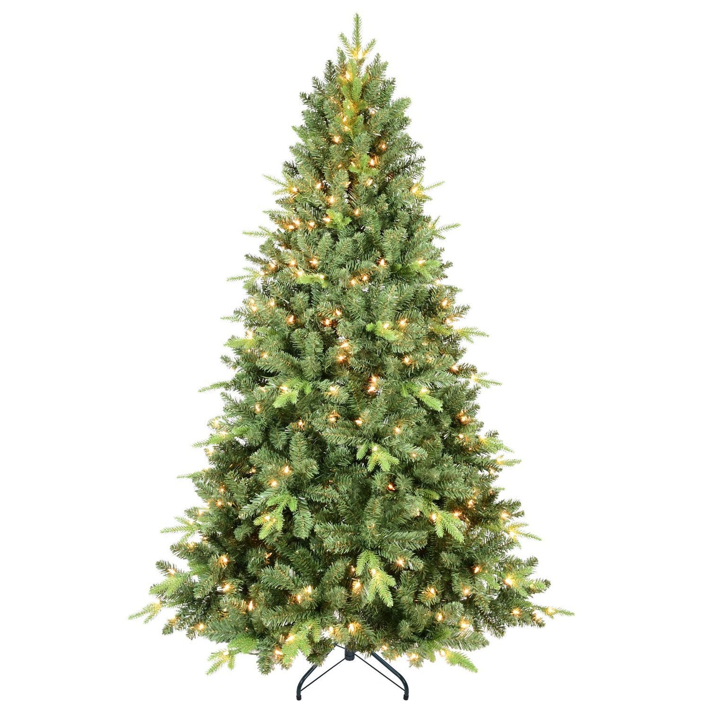 CA Local 5 ft PE PVC Mixed Tree Hinged Green Tree Christmas With Lights Fireproof Artificial Christmas Tree