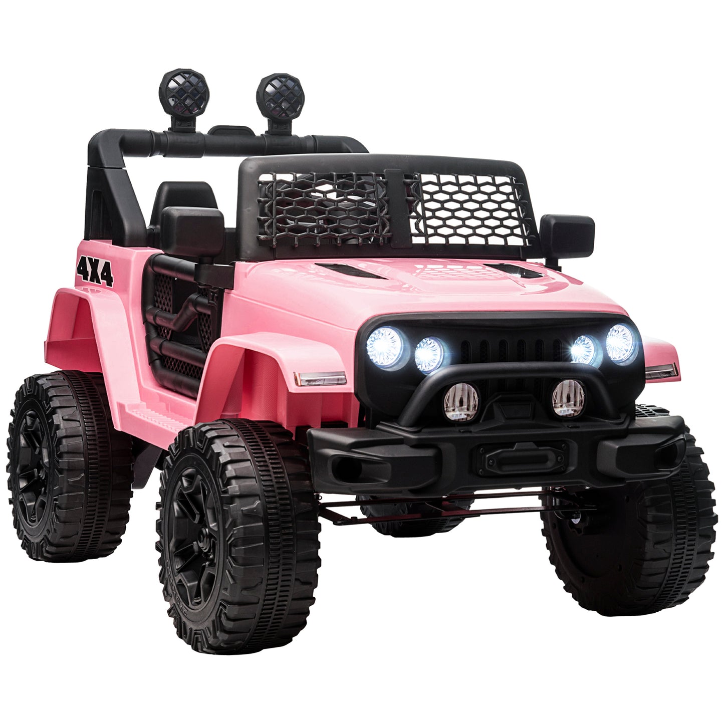 US Local Electric Off-Road Truck 12V Kids Ride On With Remote Control MP3 Music Adjustable Speed