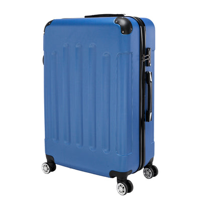 US Local Three In One ABS Suitcase 20 Inches 24 Inches 28 Inches Blue