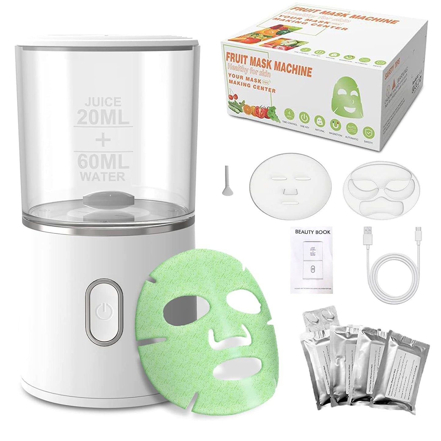 US Local DIY Automatic Facial Fruit Vegetable Mask Maker Machine Mask Mini FaceSkin Rejuvenation Home Use Beauty Devices