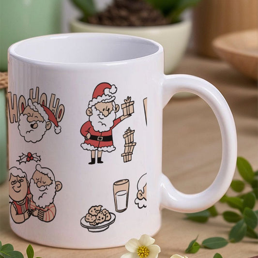 POD US Local White mug with full print, Christmas, Santa 0038