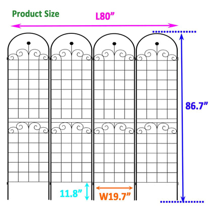 US Local Metal Garden Trellis For Outdoor Climbing Plants