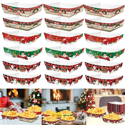 US Local 36 Christmas Paper Food Trays