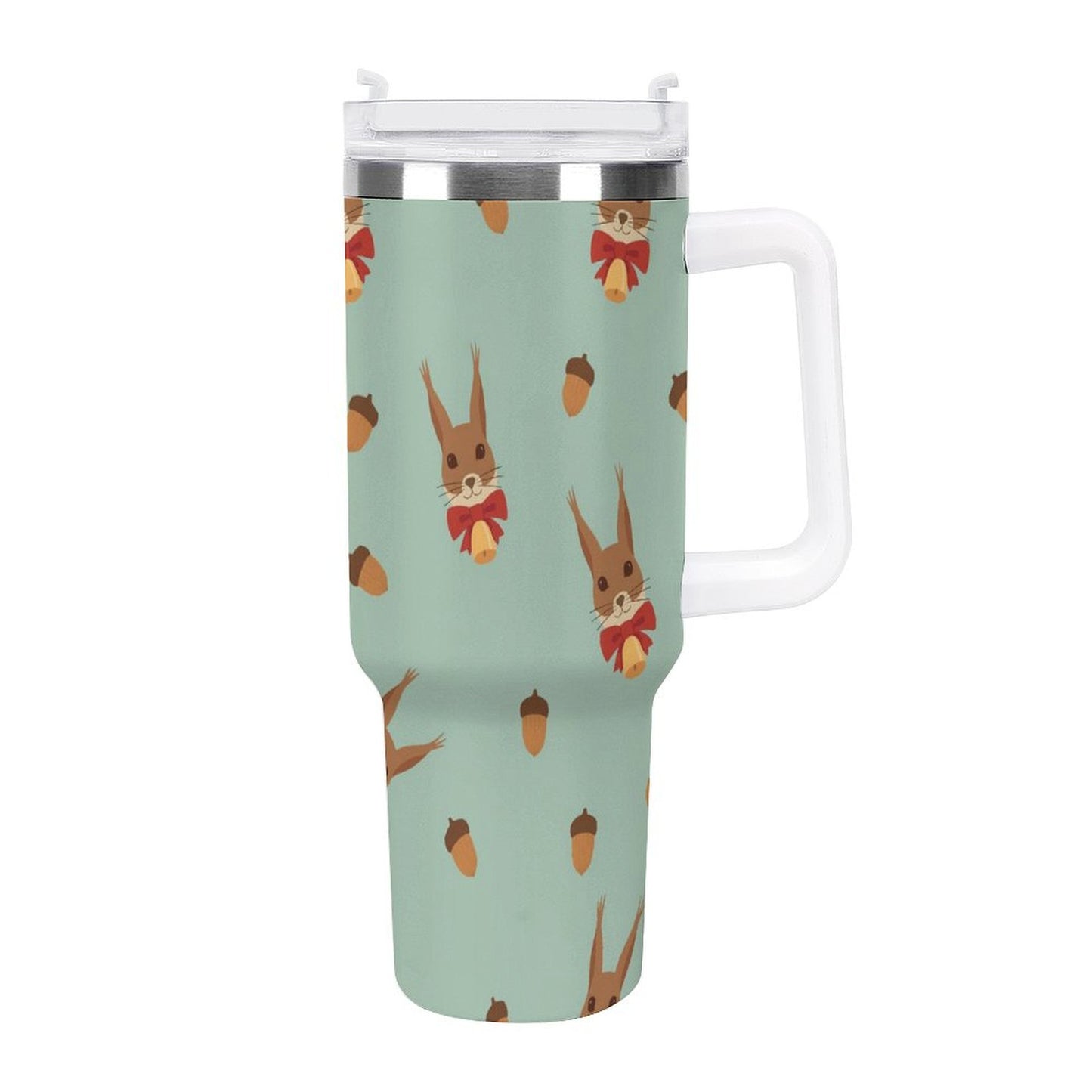 PHDT00066 POD US Local Tumbler 40 oz Large Capacity Car Cup Christmas Squirrel Nuts