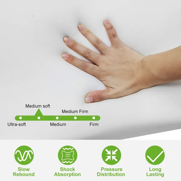 US Local Bamboo Memory Foam Contour Sleep Pillow Cervical Orthopedic Pillow Neck Support Breath Pillow