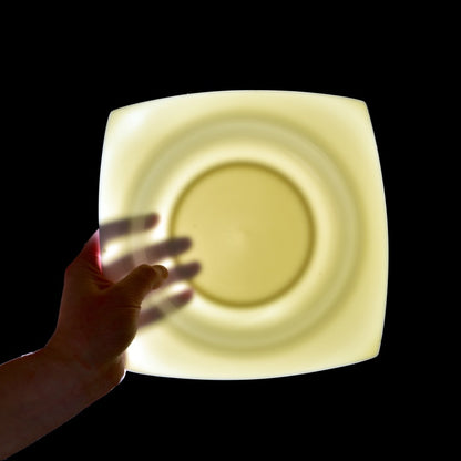 US Local 6-piece Set Of White Bone China 9.5-inch Square Soup Plate