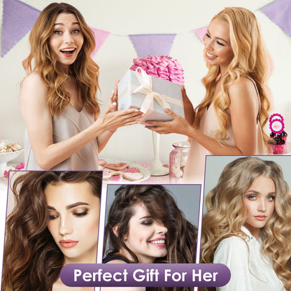 US Local 1Pc Hair Iron Curling Waver With Ceramic 1.41inch Barrel Ions Deep Hair Curler Dual Voltage Anti Scald Hair Curling Wand Hair Crimper With 5 Temperature Auto Off 30S Fast Heating